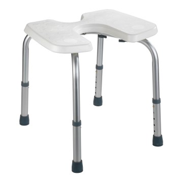 WENKO 206051100-Zsámoly SECURA 46x53,5 cm fehér/ezüst