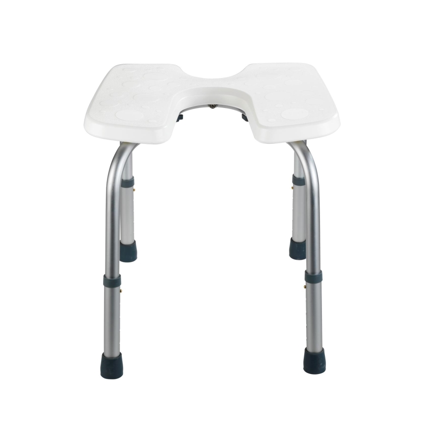 WENKO 206051100-Zsámoly SECURA 46x53,5 cm fehér/ezüst