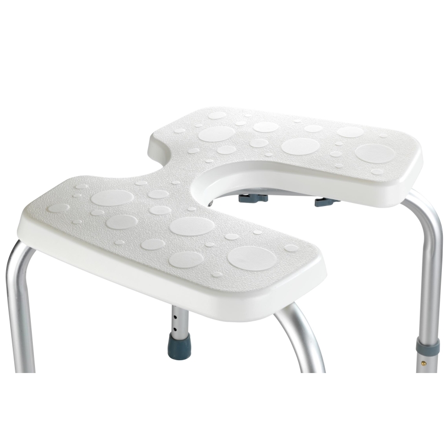 WENKO 206051100-Zsámoly SECURA 46x53,5 cm fehér/ezüst