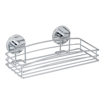 WENKO 20883100-Polc VACUUM-LOC RUND STAH 26x15,3 cm fényes króm