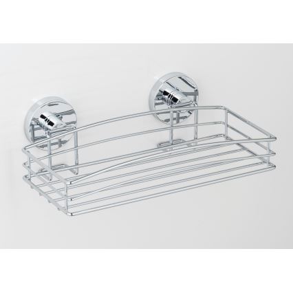 WENKO 20883100-Polc VACUUM-LOC RUND STAH 26x15,3 cm fényes króm