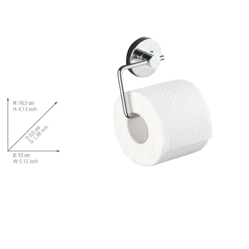WENKO 20899100-WC-papírtartó VACUUM-LOC MILAZZO 13x10,5 cm fényes króm