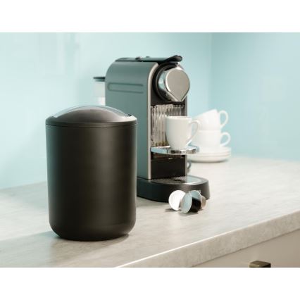 WENKO 21211100 - BRASIL szemeteskosár 14x21 cm fekete/fényes króm