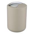 WENKO 21221100 - BRASIL szemetes 14x21 cm bézs/fényes króm