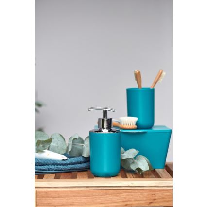 WENKO 21224100 - Szappanadagoló BRASIL 7,3x16,5 cm türkiz/fényes króm