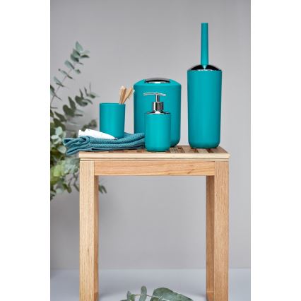 WENKO 21225100 - WC-kefe BRASIL 10x37 cm türkiz/fényes króm