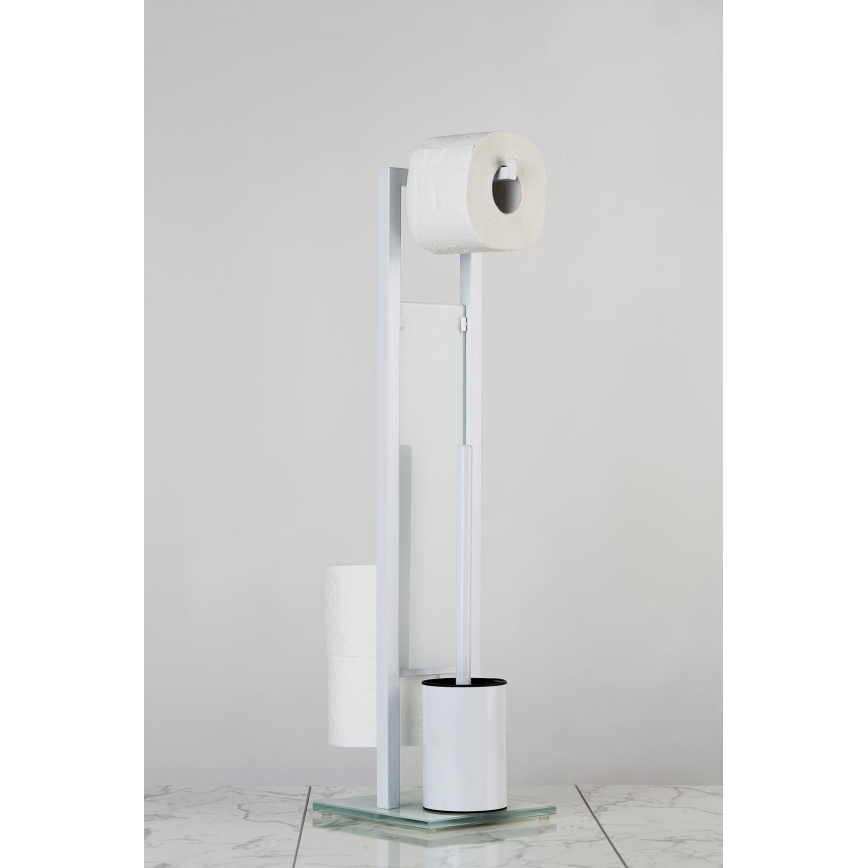 WENKO 21565100 - RIVALTA WC-kefe 18x70 cm fehér/fekete