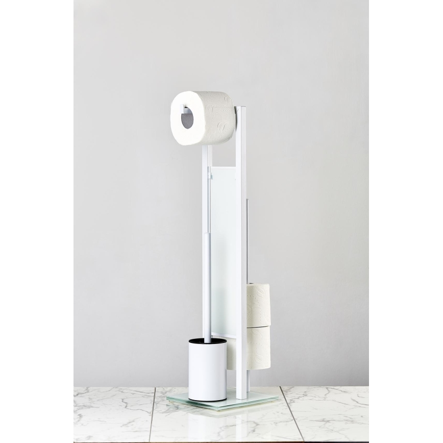 WENKO 21565100 - RIVALTA WC-kefe 18x70 cm fehér/fekete