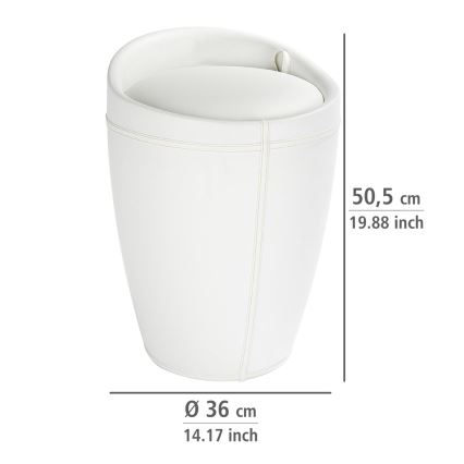 WENKO 21773100 - CANDY ülőke 36x50,5 cm fehér/fekete