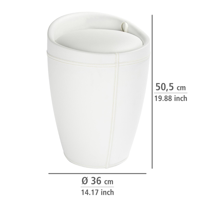 WENKO 21773100 - CANDY ülőke 36x50,5 cm fehér/fekete