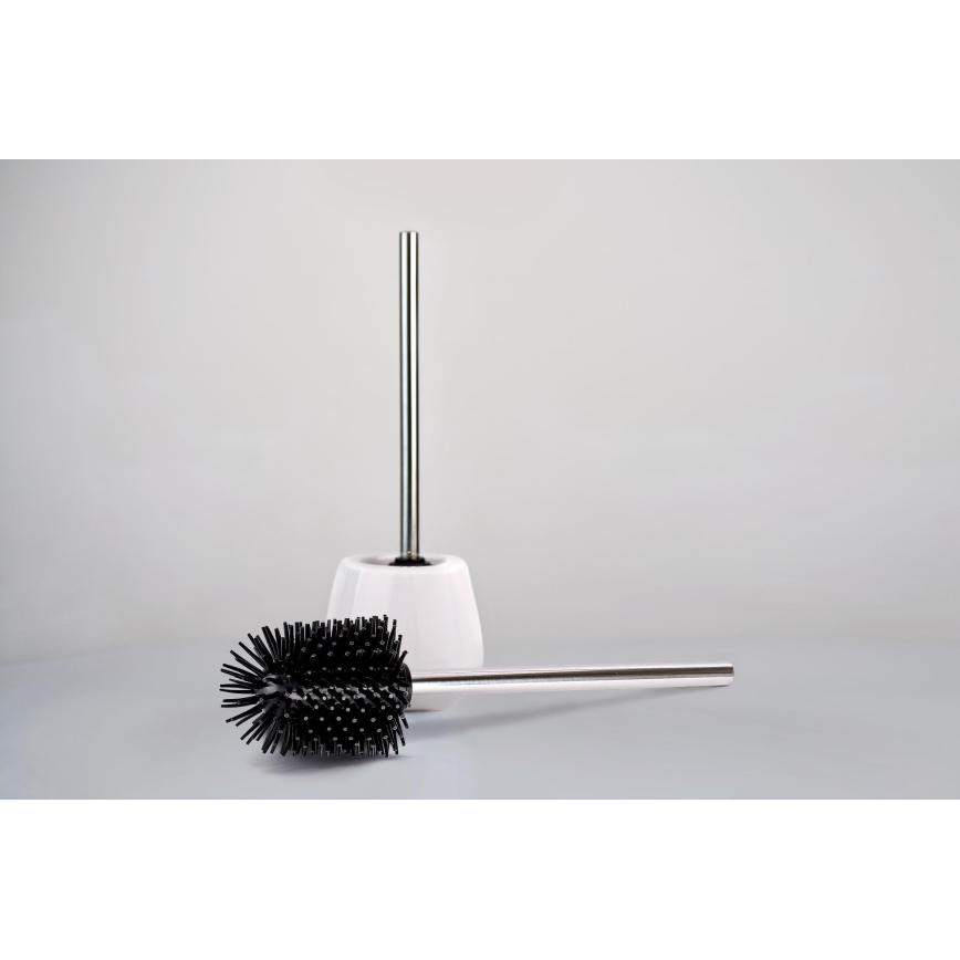 WENKO 21799100 - WC-kefe 7,5x35 cm rozsdamentes acél/ezüst/fekete
