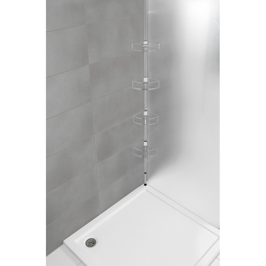WENKO 21803100-DOLCEDO sarokpolc 31x275 cm rozsdamentes/fényes. króm