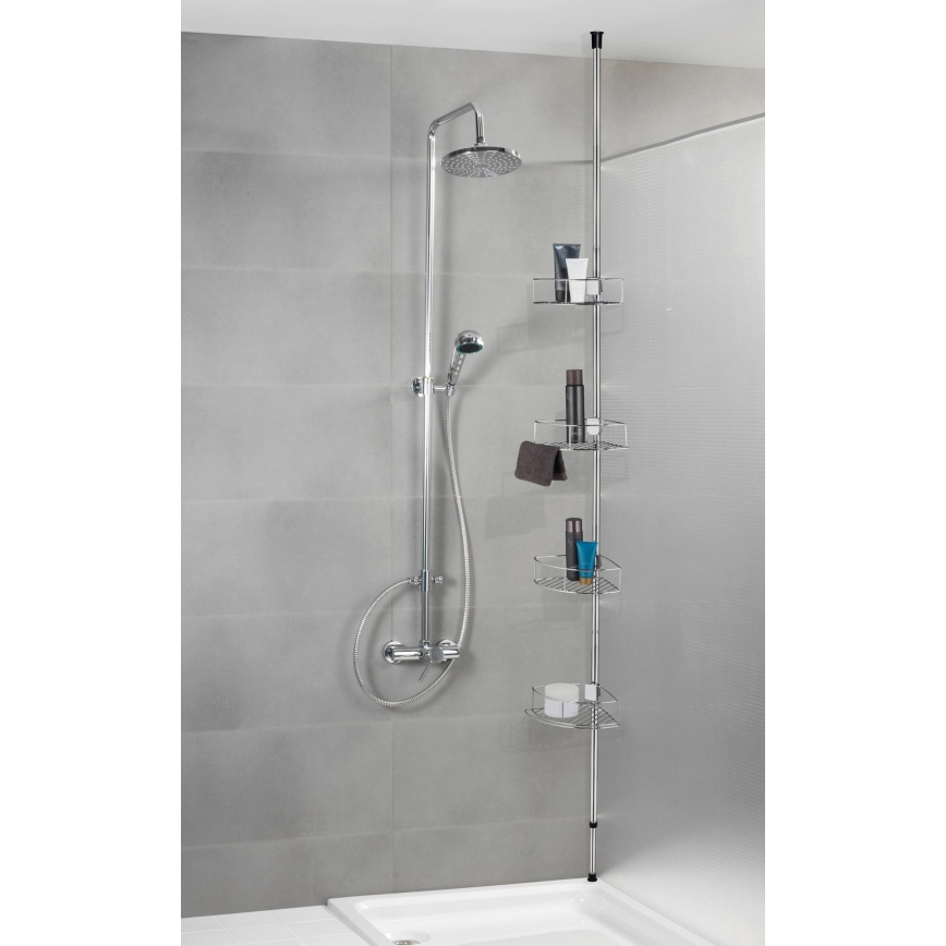 WENKO 21803100-DOLCEDO sarokpolc 31x275 cm rozsdamentes/fényes. króm