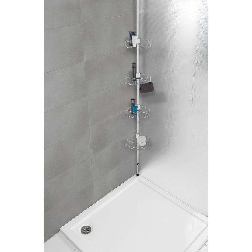 WENKO 21803100-DOLCEDO sarokpolc 31x275 cm rozsdamentes/fényes. króm