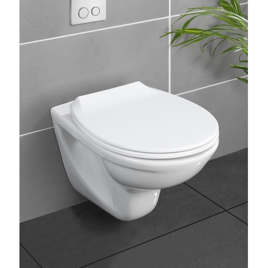 WENKO 21901100-WC ülőke KOS 44x37 cm fehér/ezüst