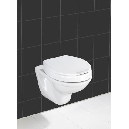 WENKO 21905100-SECURA WC-ülőke 37x44 cm fehér/szürke
