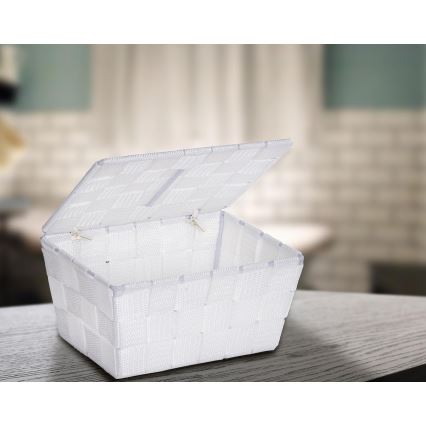 WENKO 22077100 - ADRIA kosár 19 x 14 cm, fehér