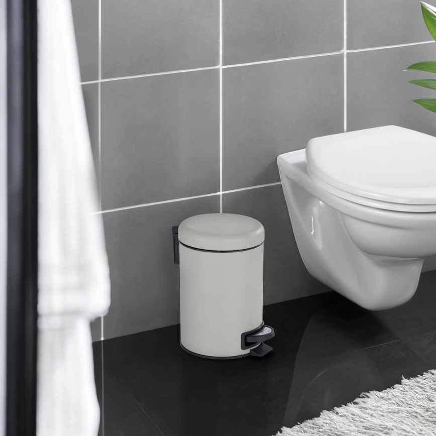 WENKO 22149100 - LEMAN kosár 17x25 cm bézs/fekete