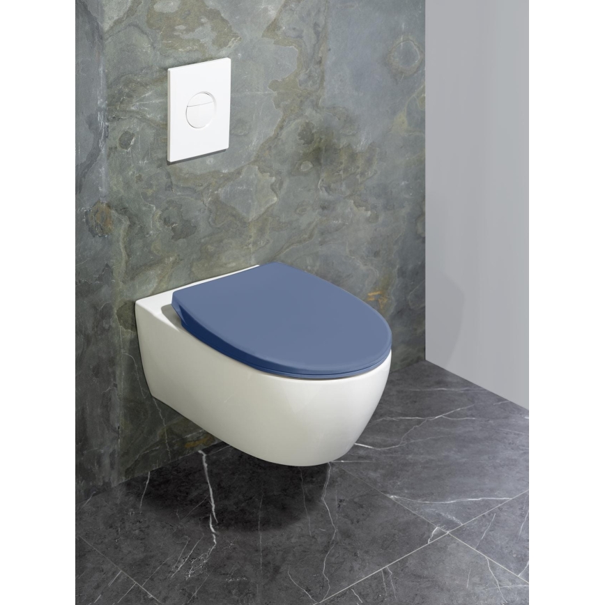 WENKO 22403100-WC ülőke SAMOS 44,5x37,5 cm kék/ezüst