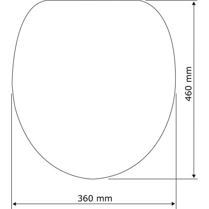 WENKO 22415100-WC-ülőke HABOS 46x36 cm fehér/ezüst