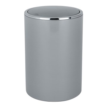 WENKO 22562100 - INCA kosár 18,5x25,5 cm, szürke/fényes króm