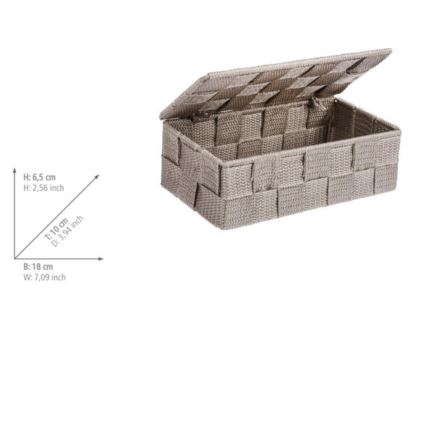 WENKO 22572100 - ADRIA rendszerező 18x10 cm bézs