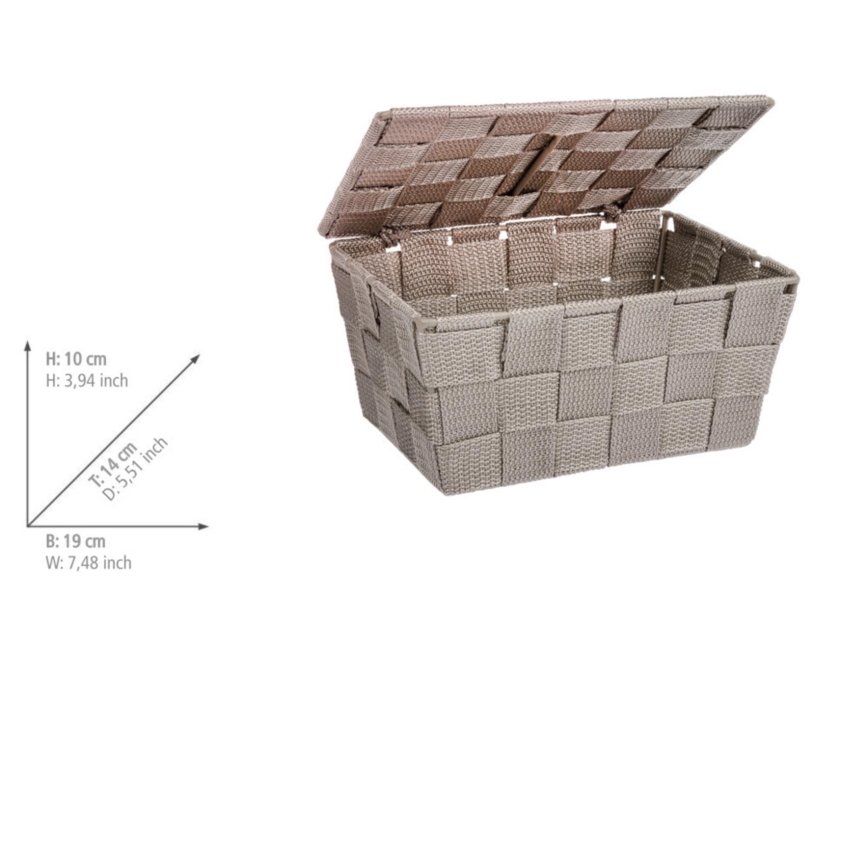 WENKO 22575100 - ADRIA kosár 19x14 cm bézs