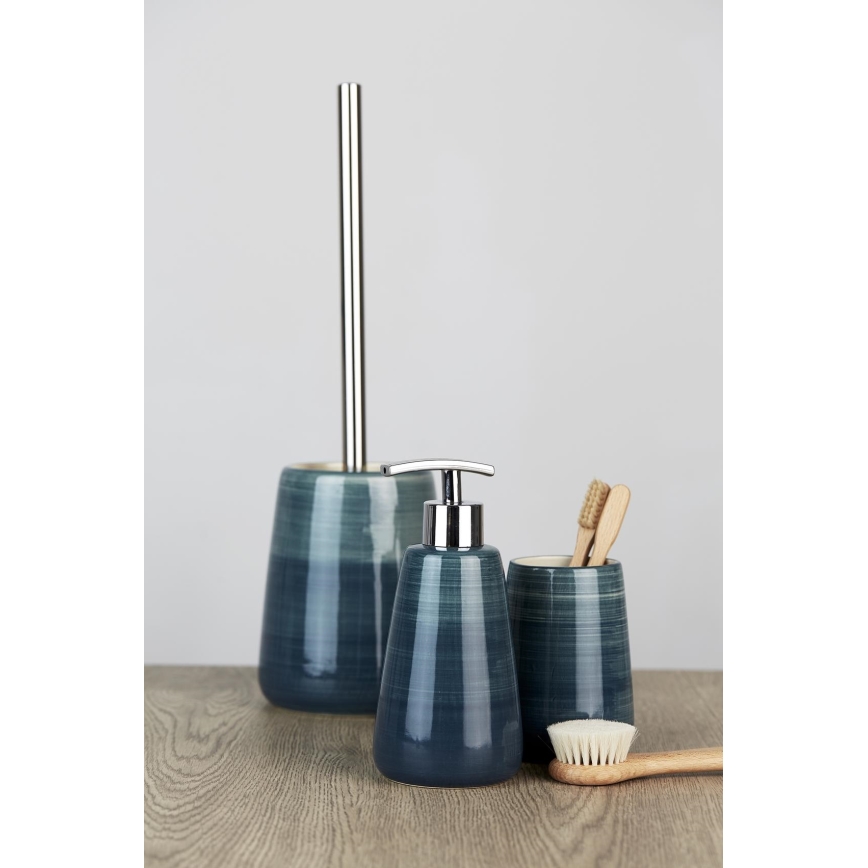 WENKO 22648100 - WC szett POTTERY 12,5x39,5 cm türkiz