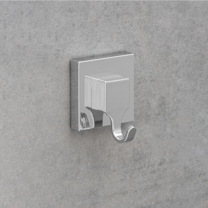 WENKO 22688100-Akasztó VACUUM-LOC QUADRO ED 6x7 cm ezüst/fényes króm