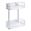 WENKO 22691100-VACUUM-LOC QUADRO ED polc 25,5x32,5 cm ezüst/fényes króm/átlátszó