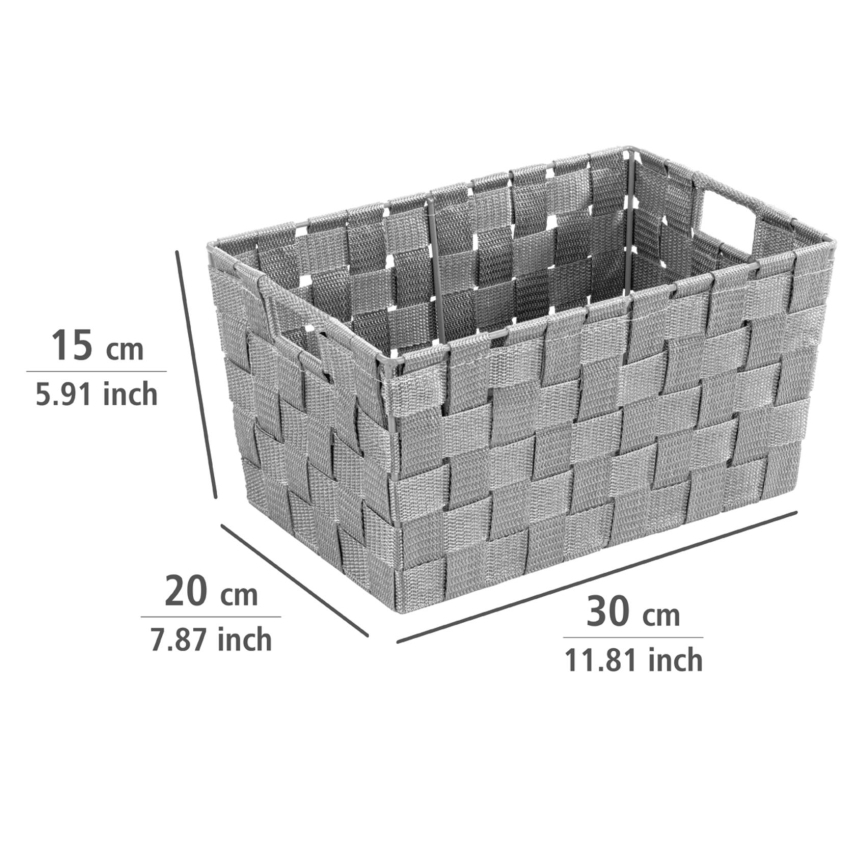 WENKO 22791100 - ADRIA szürke kosár 30x20 cm