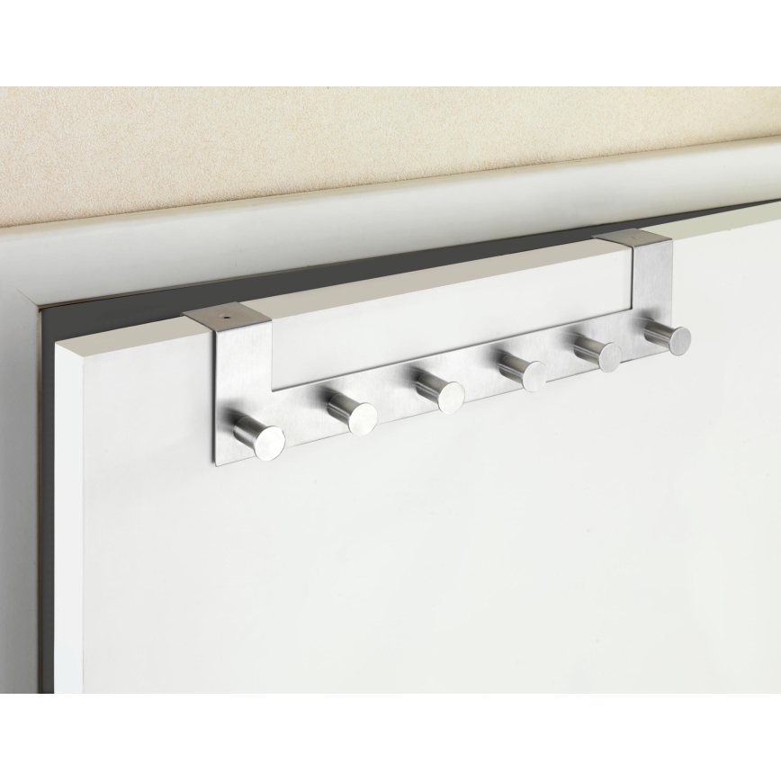 WENKO 22804100-CELANO akasztó 39x11 cm rozsdamentes acél/ezüst