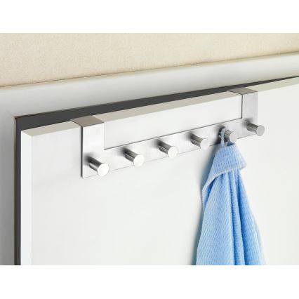 WENKO 22804100-CELANO akasztó 39x11 cm rozsdamentes acél/ezüst