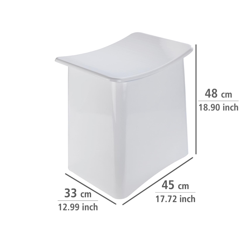 WENKO 22949100 - WING ülőke 45 x 48 cm fehér/fekete