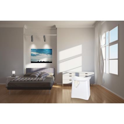 WENKO 22949100 - WING ülőke 45 x 48 cm fehér/fekete