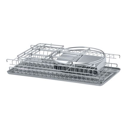 WENKO 2329100 - DUO edénycsepegtető 21x33 cm, rozsdamentes acél/ezüst