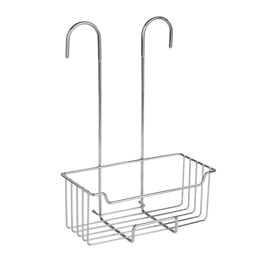 WENKO 23499100 - Zuhanypolc MILO 25x36 cm rozsdamentes acél/ezüst/átlátszó