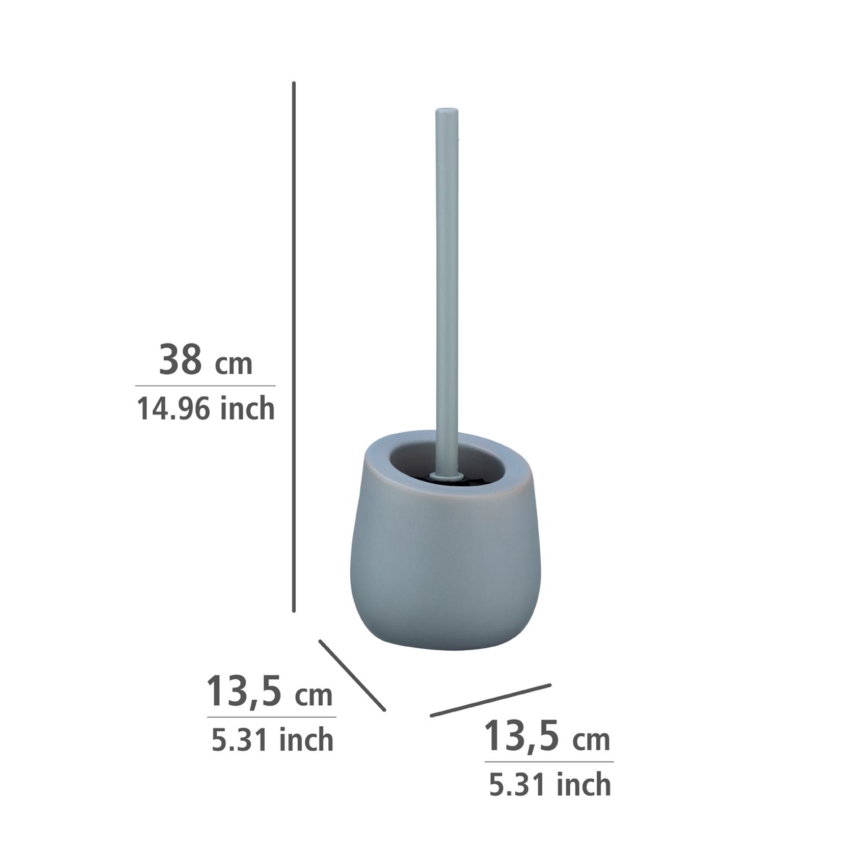 WENKO 23650100 - BADI WC-kefe, 13,5 x 38 cm, szürke