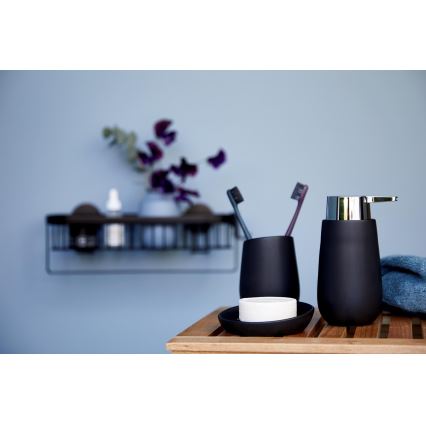 WENKO 23651800 - BADI fogkefetartó pohár 8x11 cm fekete