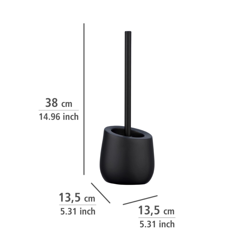WENKO 23654800 - WC-kefe BADI 13,5x38 cm fekete