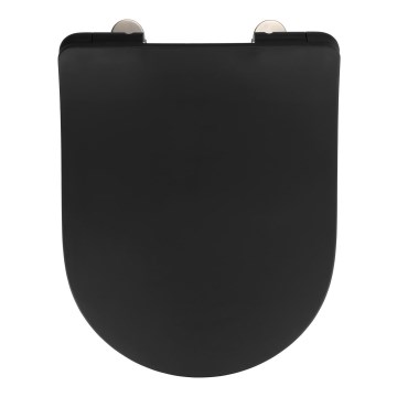 WENKO 23827100-WC WC-ülőke SEDILO 45,2x36,2 cm fekete/ezüst