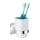 WENKO 23847800-Fogkefetartó pohár TURBO-LOC QUADRO ED. 7x9,5 cm fényes króm/fehér