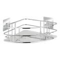WENKO 23856800-Polc TURBO-LOC QUADRO ED. 27,5x19,3 cm rozsdamentes acél/fényes króm