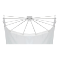 WENKO 23863100 - Zuhanytartó 96x72 cm rozsdamentes acél/fehér