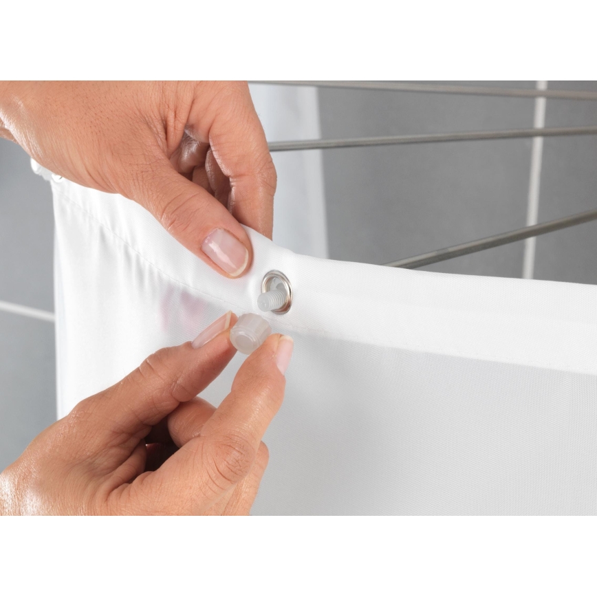 WENKO 23863100 - Zuhanytartó 96x72 cm rozsdamentes acél/fehér