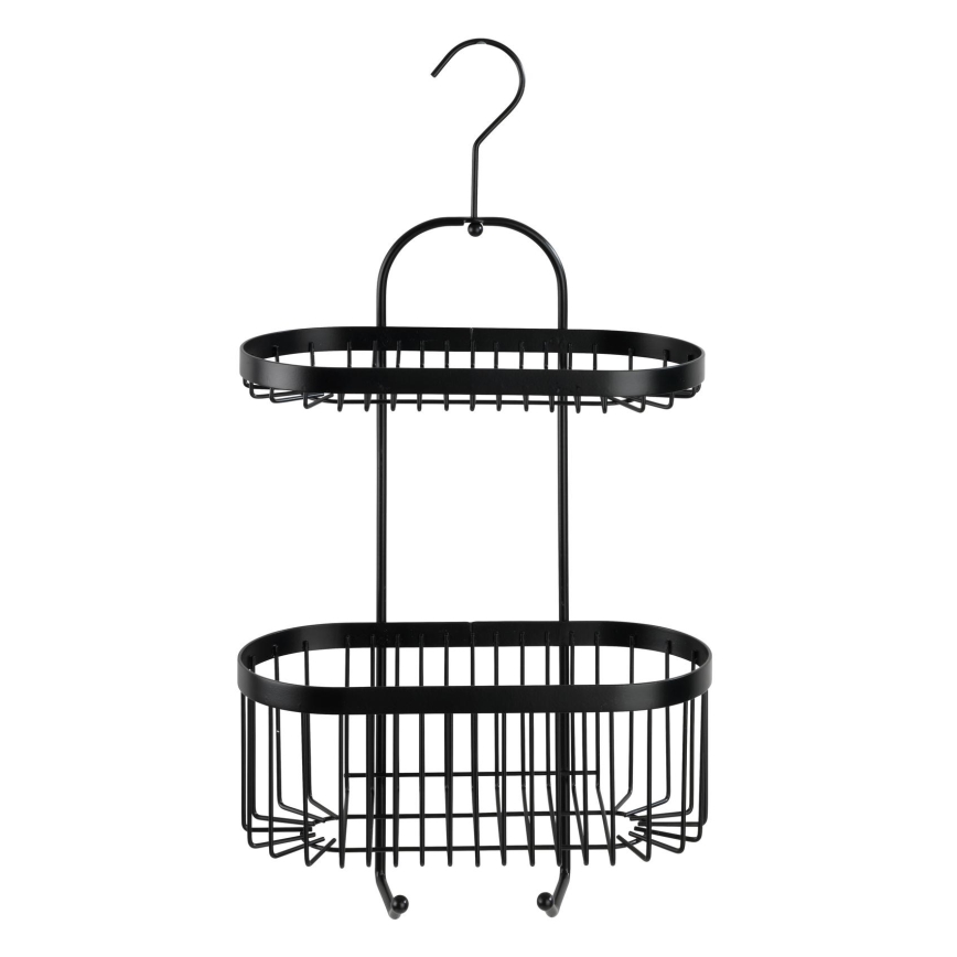 WENKO 23880100 – Polc CLASSIC PL. SCHWARZ 26,5x47 cm fekete