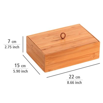 WENKO 23924800 - TERRA tárolódoboz 22x15 cm, barna