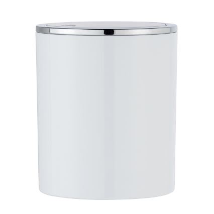 WENKO 23930100 - INCA szemetes 14x16,8 cm fehér/fényes króm