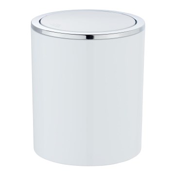 WENKO 23930100 - INCA szemetes 14x16,8 cm fehér/fényes króm