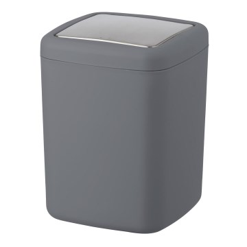 WENKO 23979100 - BARCELONA szemetesvödör 15x20 cm antracit/fényes króm